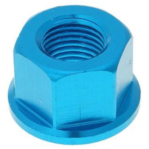 Mutter radachse aluminium blau - radachse,