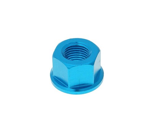 Mutter radachse aluminium blau - radachse,